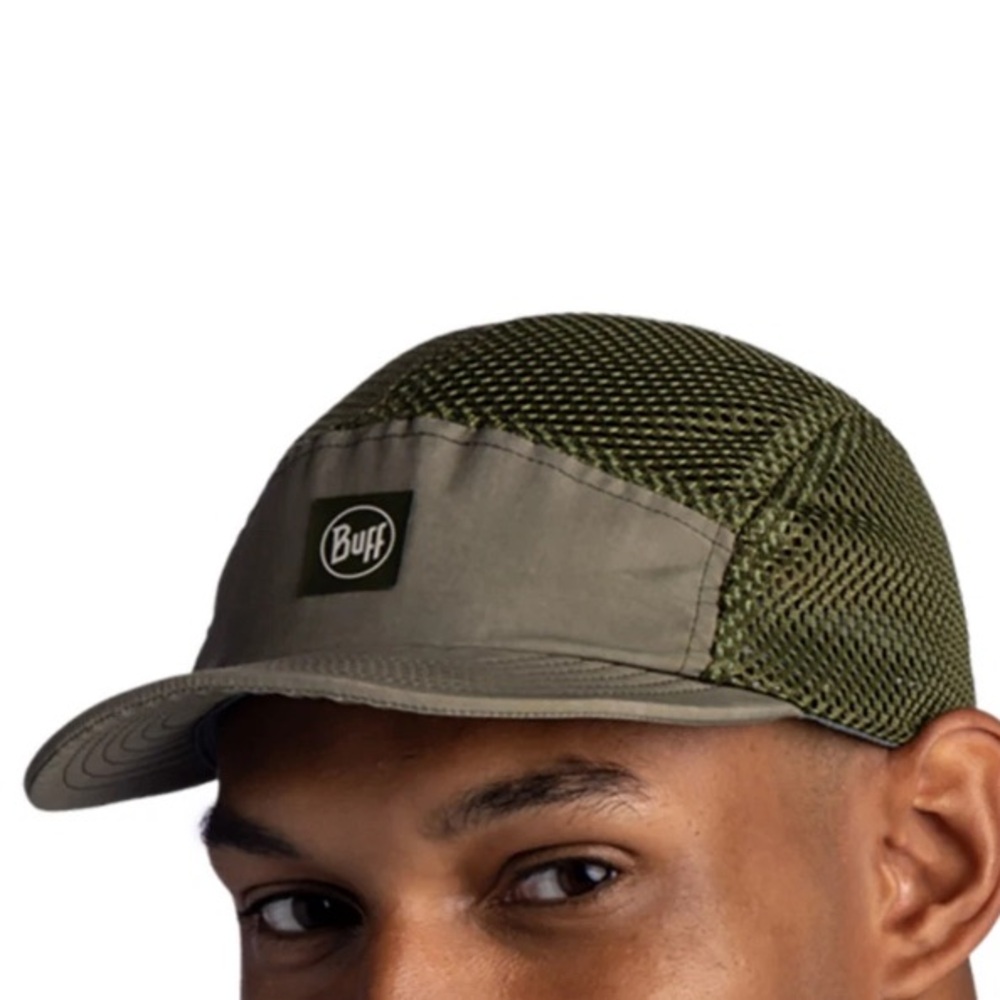 Buff 5 panel walking / hiking military cap Men's Olive Green hat - Picture 7 of 7